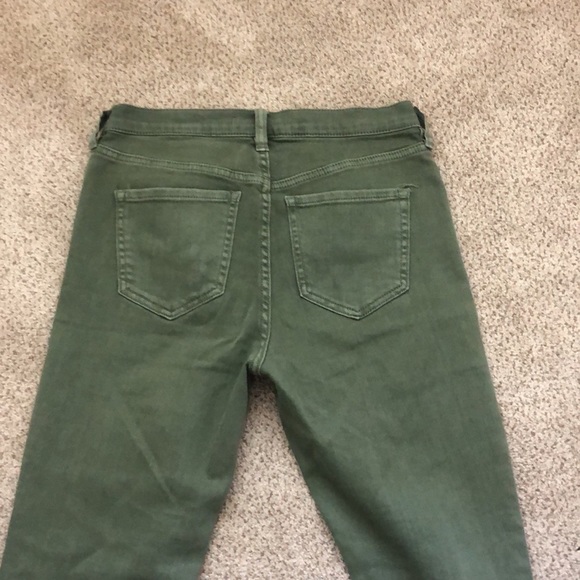Free People Green Fringed Pants/Jeans - Picture 3 of 4